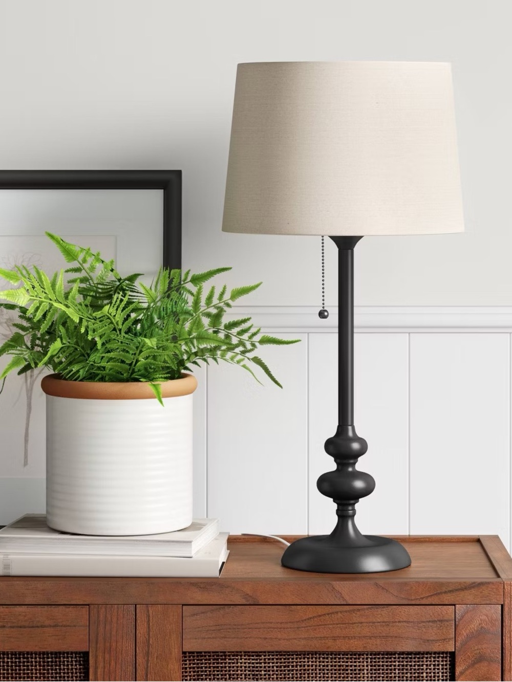 Large Stick Lamp Base Black - Threshold:
ETL Listed, Metal, No Assembly Required